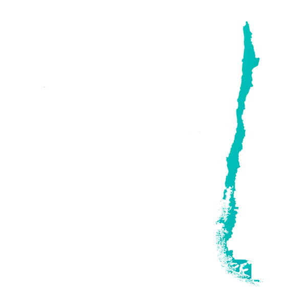 Silueta geográfica principal de Chile