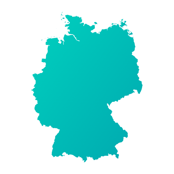 Silueta geográfica principal de Alemania