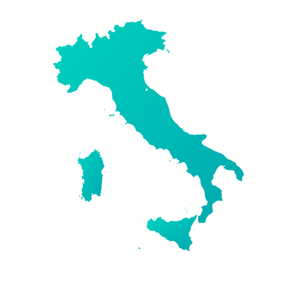 Sagoma geografica principale di Italia