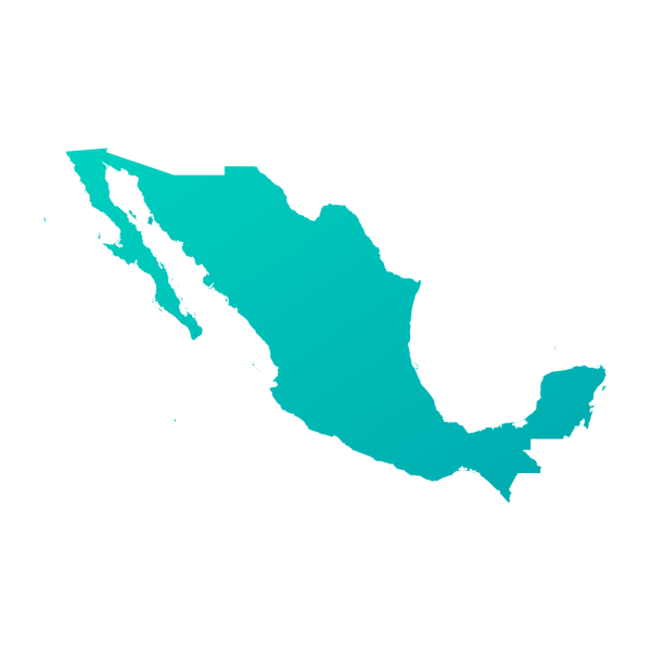 Sagoma geografica principale di Messico