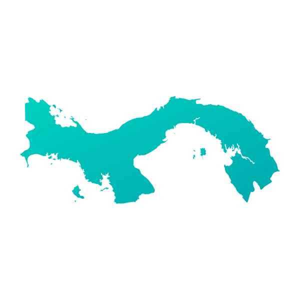 Silueta geográfica principal de Panamá