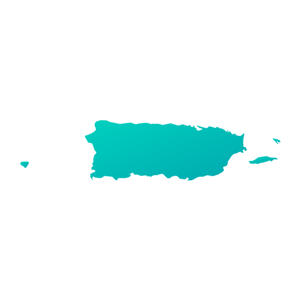 Main geographical outline of Puerto Rico