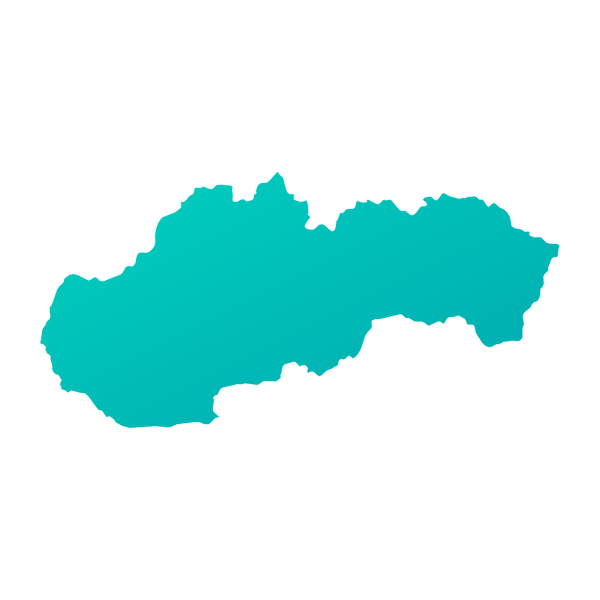 Silueta geográfica principal de Eslovaquia
